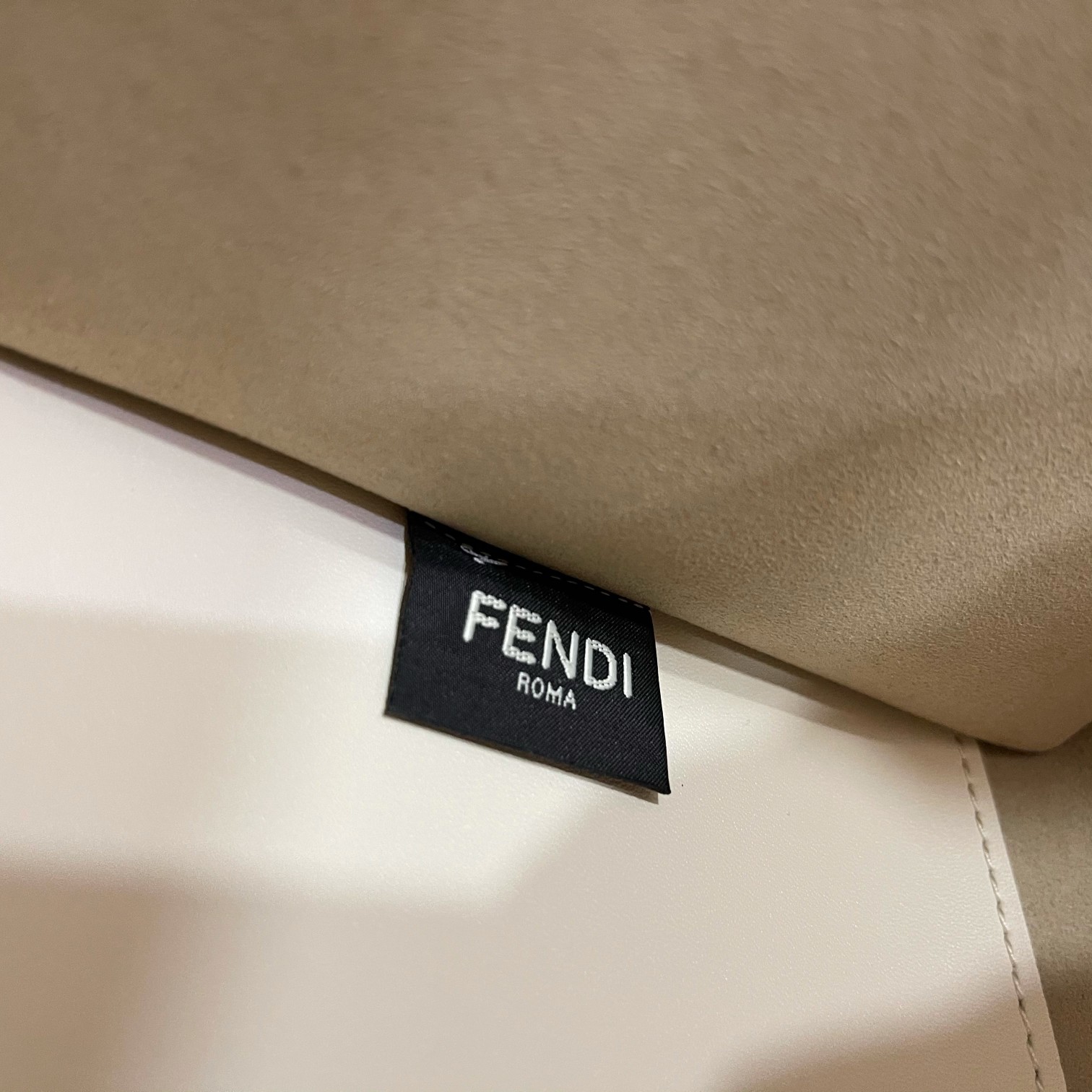 Fendi Medium Sunshine Shopper White Leather Bag 